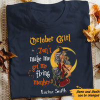 Personalized Halloween Witch Flying Monkey T Shirt JL143 30O57 thumb 1