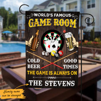Personalized Game Room Billiards & Dart World Famous Flag AG141 26O47 thumb 1