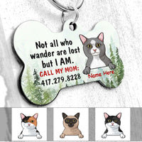 Personalized Cat Lost Wander Bone Pet Tag NB131 81O58 thumb 1