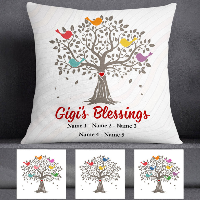 Personalized Grandma Blessing Tree Pillow MR112 73O53 (Insert Included) 1