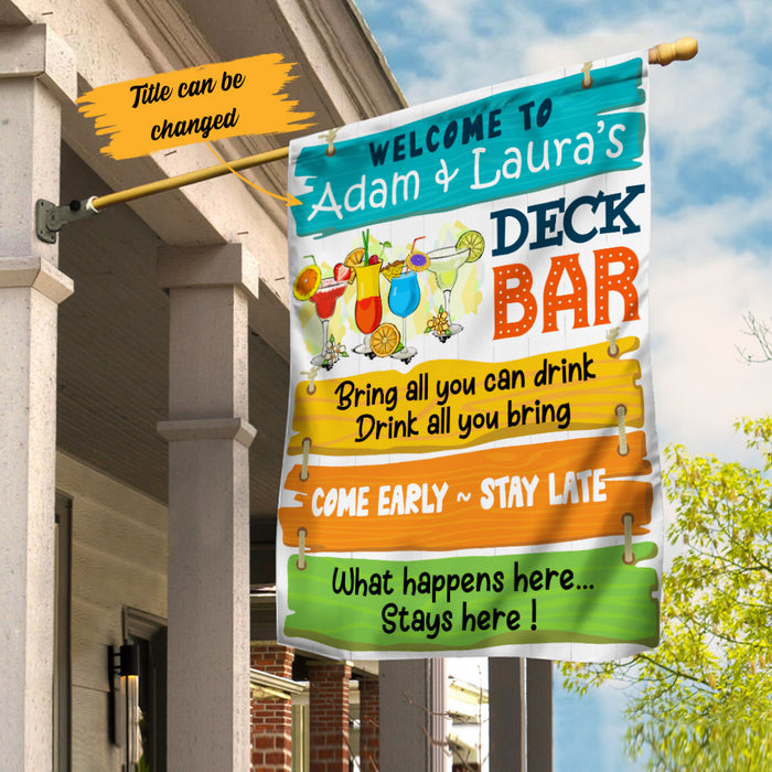 Personalized Deck Gardening Come Early Flag AG212 30O53 1