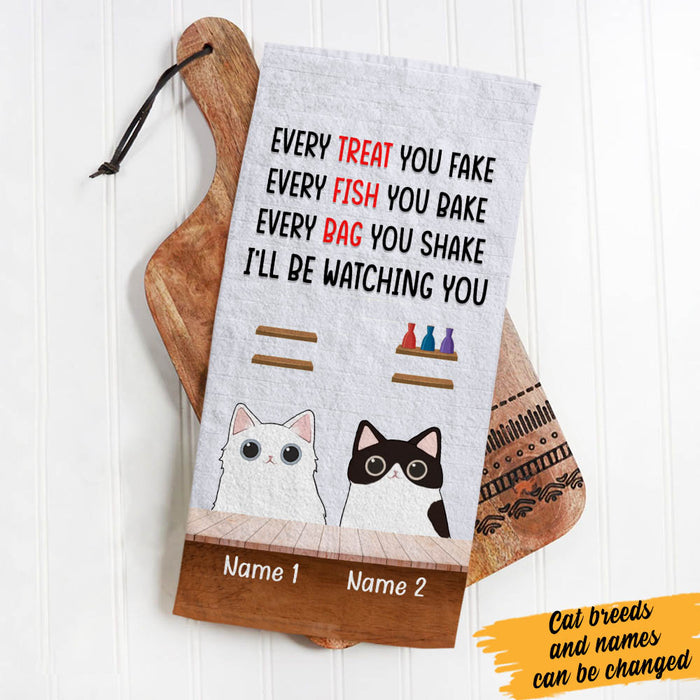 Personalized Every Fish Cat Kitchen Towel  DB172 73O60 1