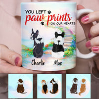 Personalized  You Left Paw Prints on My Heart Dog Memorial Mug OB191 67O53 thumb 1