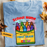Personalized Teacher Crayon Box T Shirt JN281 30O36 thumb 1