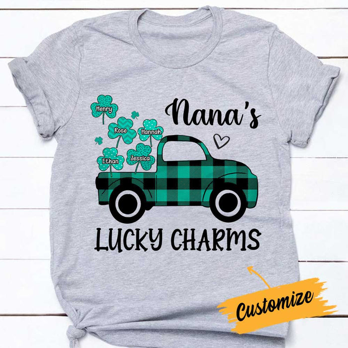Personalized Grandma Patrick's Day T Shirt FB141 85O34 1