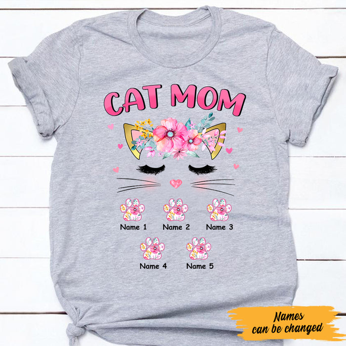 Personalized Cat Mom T Shirt MR153 30O47 1