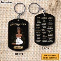 Personalized Daughter God Says I Am Bible Verses Aluminum Keychain 22826 thumb 1