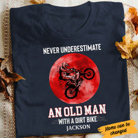 Personalized Old Man Dirt Bike T Shirt JL14 81O34 thumb 1