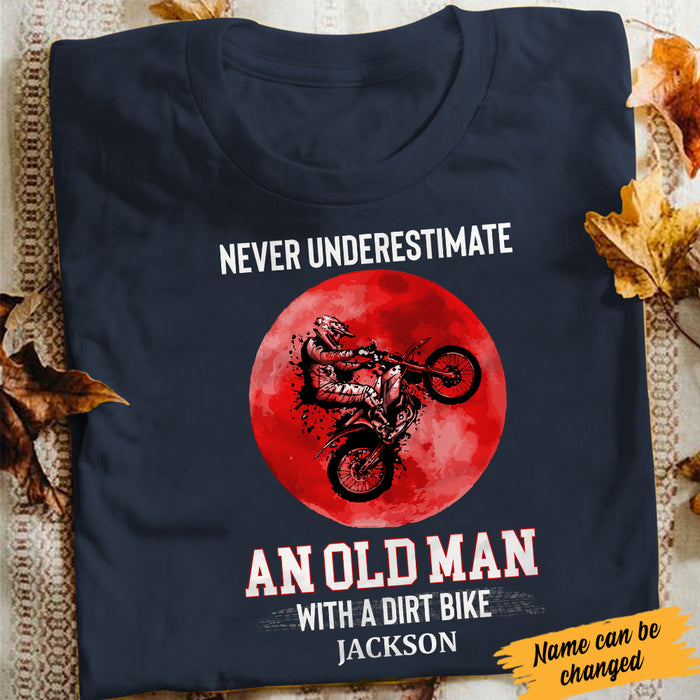 Personalized Old Man Dirt Bike T Shirt JL14 81O34 1