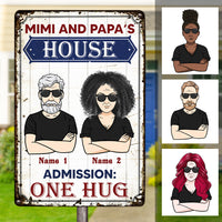 Personalized Grandpa Grandma Metal Sign JL75 26O47 thumb 1