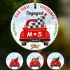 Personalized Our First Christmas Red Truck  Ornament OB141 26O57 1