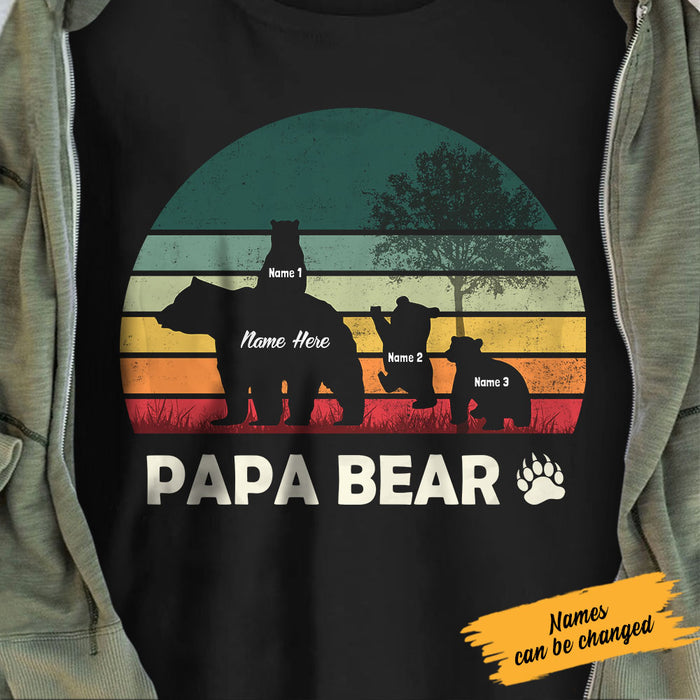 Personalized Dad Bear T Shirt AP198 81O58 1
