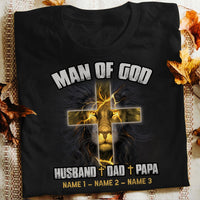 Personalized Dad Grandpa Lion T Shirt MY271 95O34 thumb 1