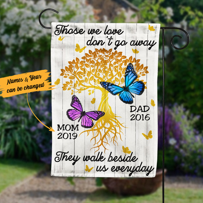Personalized Memorial Mom Dad Butterfly Garden Flag JL112 95O53 1