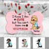 Personalized Dog I Know I Am Cute Bone Pet Tag NB62 87O58 1