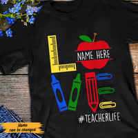 Personalized Teacher Love T Shirt MY314 30O47 thumb 1