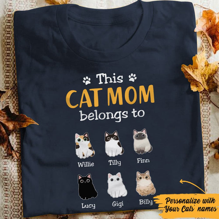 Personalized Cat Mom T Shirt JN122 73O57 1