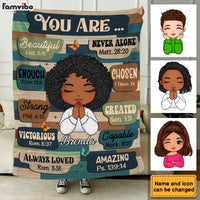 Personalized Gift For Daughter You Are Bible Verses Blanket 31458 thumb 1