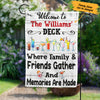 Personalized Deck Gardening Friends Memories Flag AG211 65O57 1