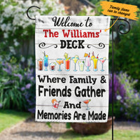 Personalized Deck Gardening Friends Memories Flag AG211 65O57 thumb 1