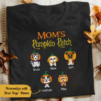 Personalized Moms Pumpkin Patch Dog  Halloween T Shirt JL241 73O58 thumb 1