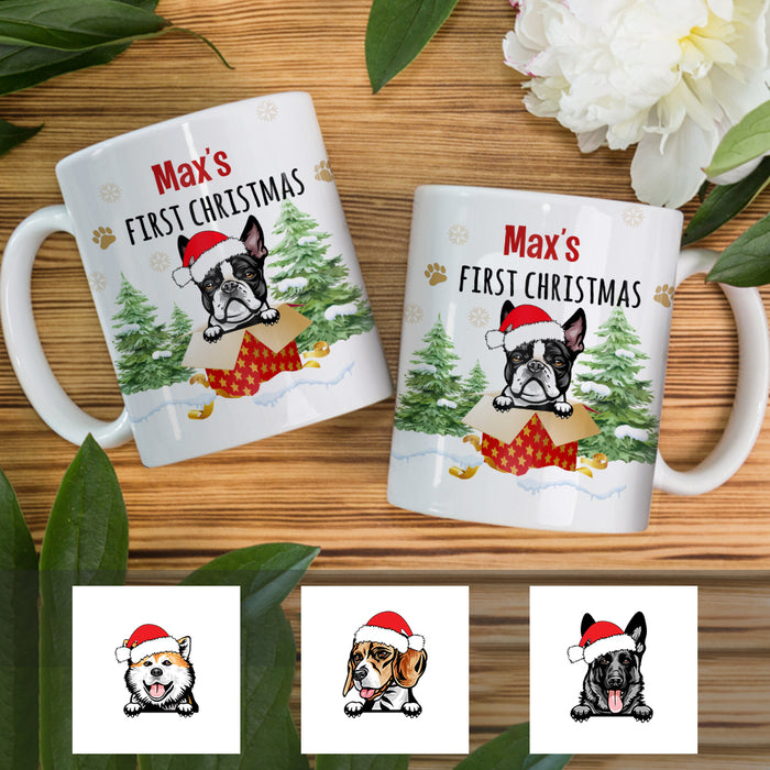 Personalized Dog First Christmas Mug SB291 67O34 1