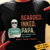 Personalized Dad Grandpa Bearded T Shirt MR222 95O34 1