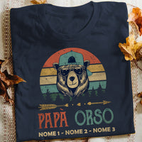 Personalized Dad Camping  Papà Italian T Shirt AP138 30O57 thumb 1