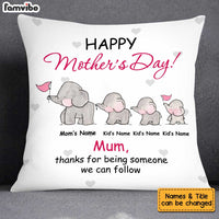 Personalized Elephant Mother Day Pillow FB232 95O58 (Insert Included) thumb 1