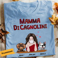 Personalized Dog Mom Cane Italian T Shirt AP171 30O58 thumb 1