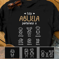 Personalized Abuela Abuelo Spanish Grandma Grandpa Belongs T Shirt AP235 30O57 thumb 1