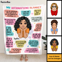 Personalized Inspiring Gift For Granddaughter Affirmation Blanket 31293 thumb 1