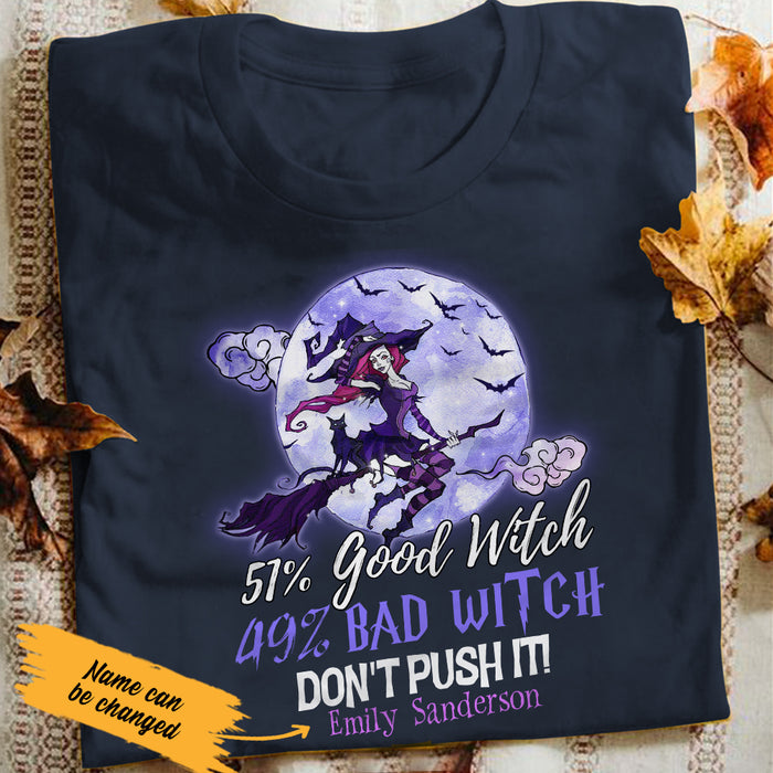 Personalized Halloween Good Witch Bad Witch T Shirt JL163 30O47 1