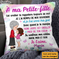 Personalized Gift For Grandson French À Mon Petit-fils Canvas Pillow 30394 thumb 1