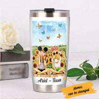 Personalized Very Best Is Mine Girl Friends Steel Tumbler AG51 28O53 thumb 1