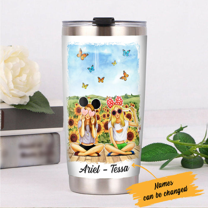 Personalized Very Best Is Mine Girl Friends Steel Tumbler AG51 28O53 1