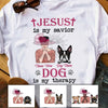 Personalized Dog Mom Jesus Savior T Shirt MR101 81O34 1