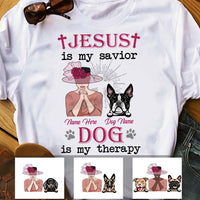 Personalized Dog Mom Jesus Savior T Shirt MR101 81O34 thumb 1