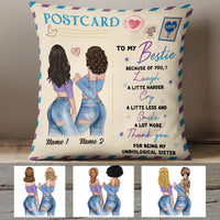 Personalized To My Bestie Friends Pillow FB41 30O60 (Insert Included) thumb 1