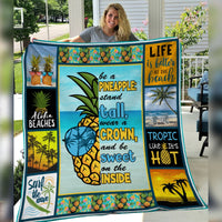 Beach Pineapple Fleece Blanket JN291 67O36 thumb 1
