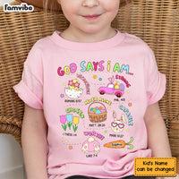 Personalized Easter Gift For Granddaughter God Says I Am Kid T Shirt - Kid Hoodie - Kid Sweatshirt 31662 thumb 1