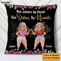 Personalized Gift For Friends Sisters By Hearts Pillow 30777 thumb 1