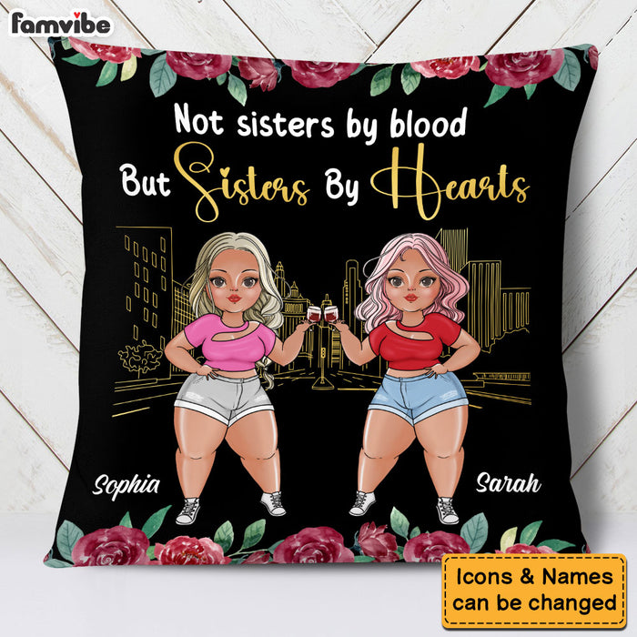 Personalized Gift For Friends Sisters By Hearts Pillow 30777 1