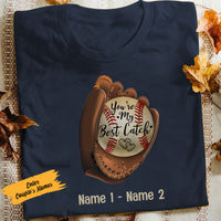 Personalized Baseball Couple T Shirt JN102 81O58 thumb 1