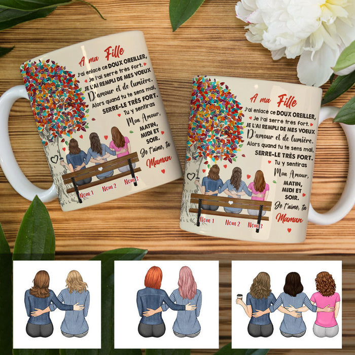 Personalized Mom Grandma Maman Grand-mère French Tree Hug Mug AP85 67O60 1