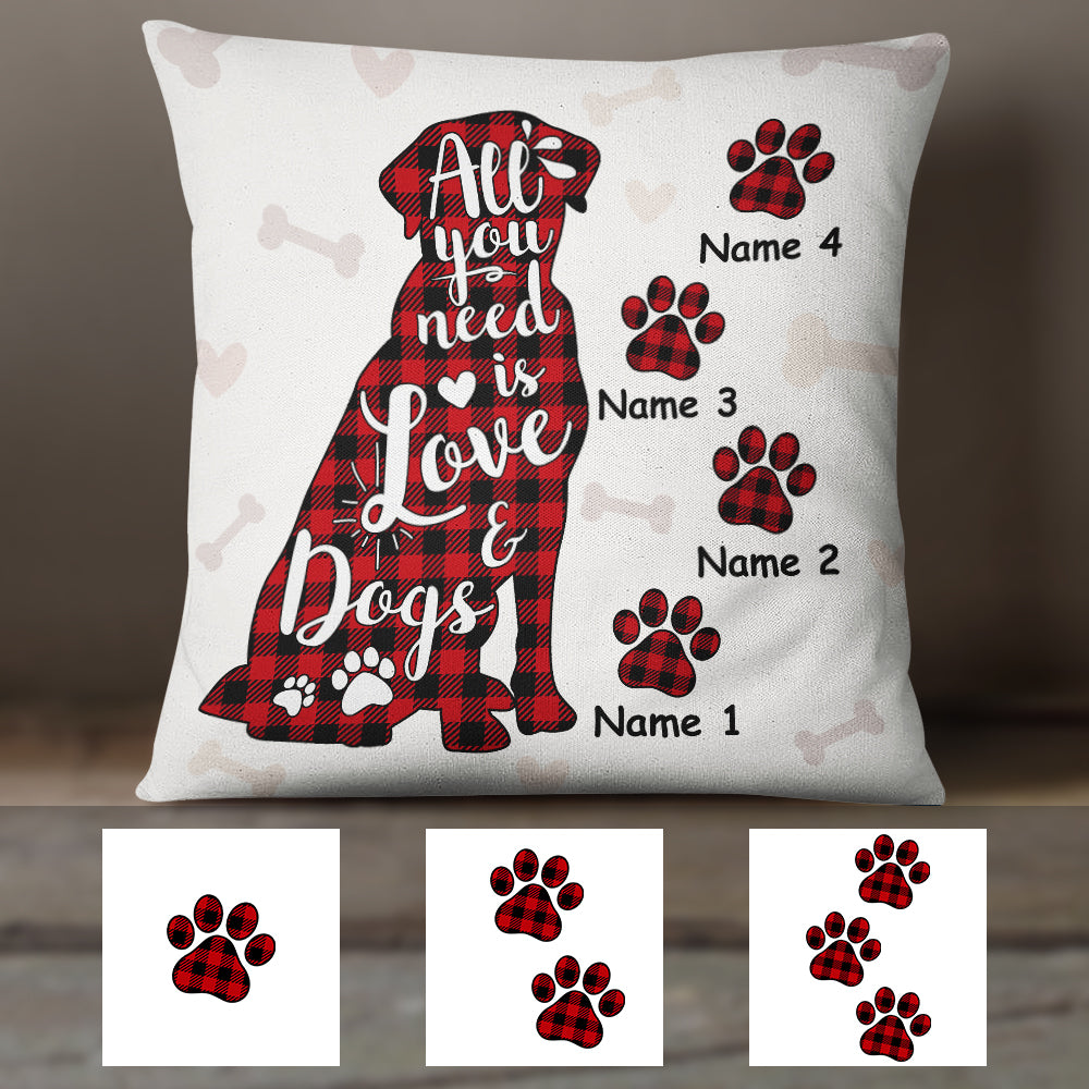 Customized Pillows - All You Need Is Love - Red 