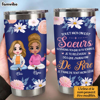 Personalized Gift For Friends Sister French Steel Tumbler 30939 thumb 1