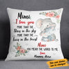 Personalized Grandma & Mom Elephant  Pillow NB192 95O58 (Insert Included) 1