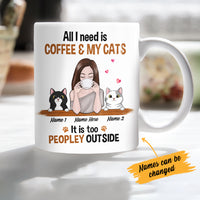 Personalized Cat Mom Coffee Too Peopley Mug FB262 81O34 thumb 1