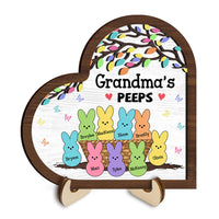 Personalized Grandma Bunny Easter 2 Layered Wooden Plaque 31547 thumb 1